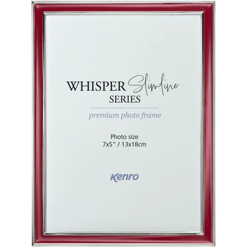Kenro Whisper Slimline Photo Frame 7x5" - Red
