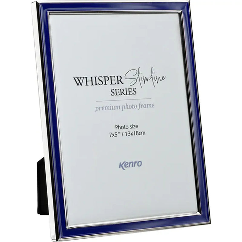 Kenro Whisper Slimline Photo Frame 8x6" - Blue