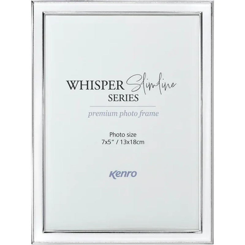 Kenro Whisper Slimline Photo Frame 8x6" - White