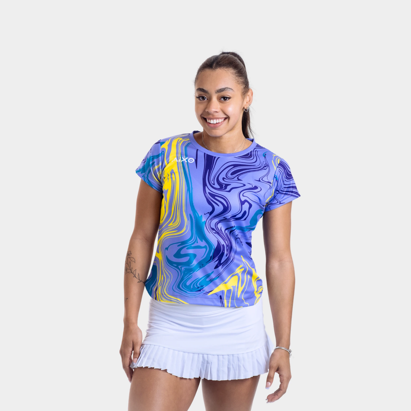 Aixo Chrome Womens T Shirt Lilac