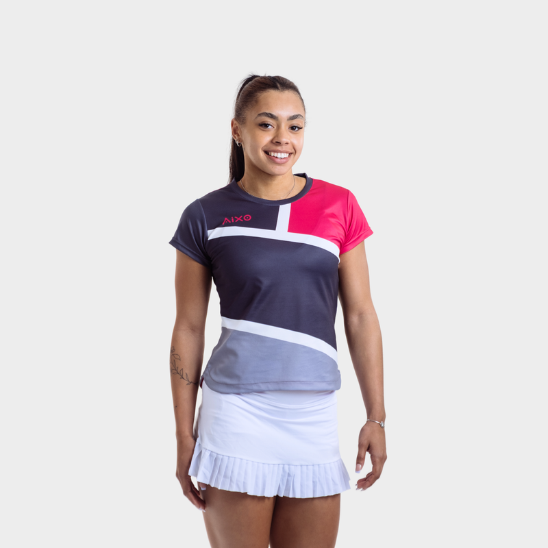 Aixo Court Womens Top Graphite