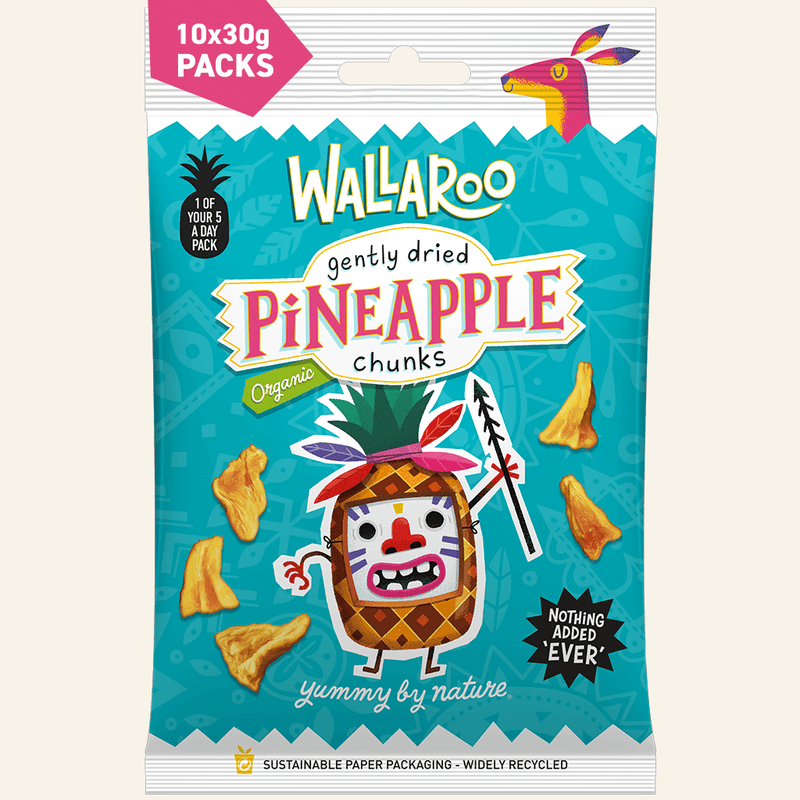 Organic Gently Dried Pineapple Chunks