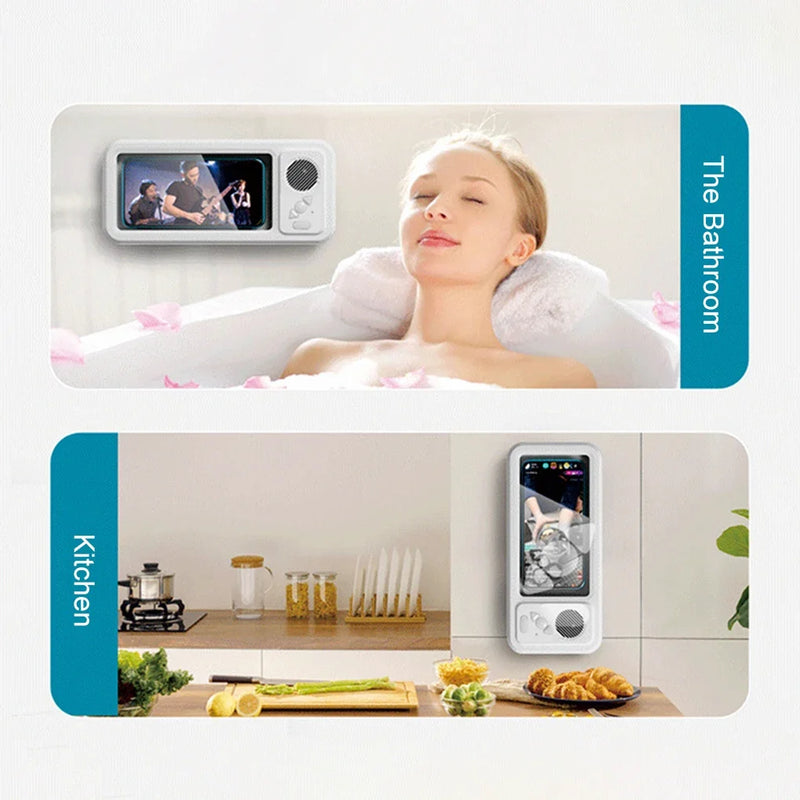 Waterproof Bluetooth Box Shower Speaker 360° Rotation