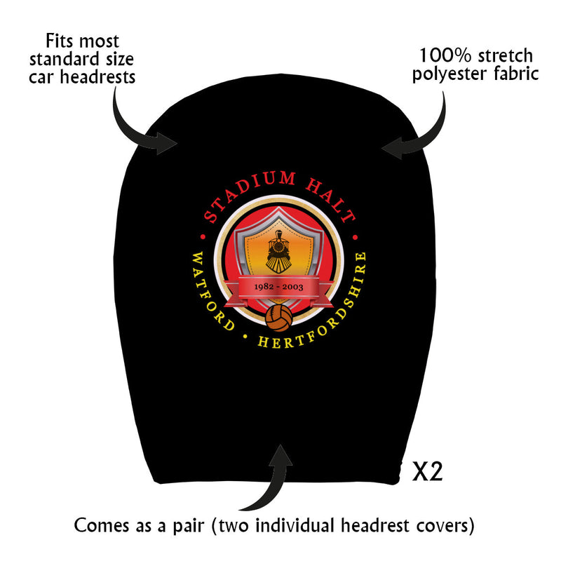 The Hornets Stadium Halt - Football Legends - Headrest Cover