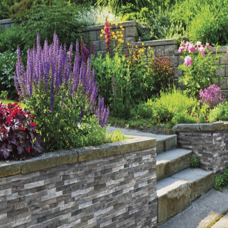 St Moritz Wall Cladding - Black 400mm x 160mm (12 per Pack - 0.77m2)