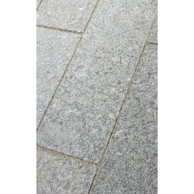 Misty Black Pearl Granite Effect Sandstone Paving Pack (19.50m2 - 66 Slabs / Mixed Pack)