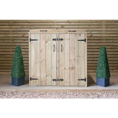 Double Wheelie Bin Store - All Sizes