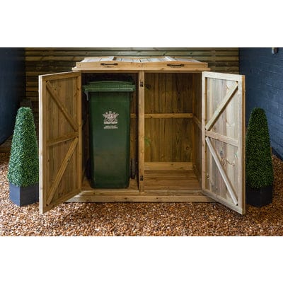 Double Wheelie Bin Store - All Sizes