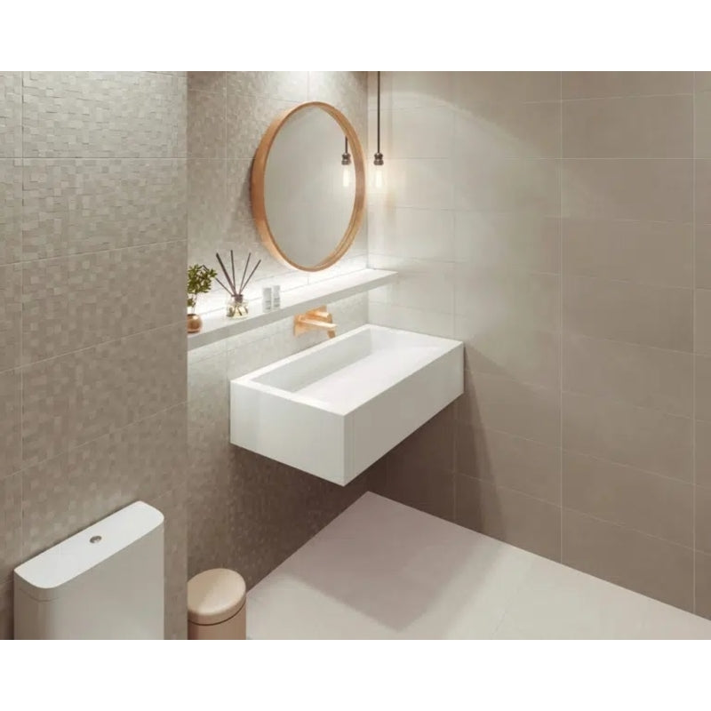 Dome Matt White 250mm x 500mm (13 per Box)