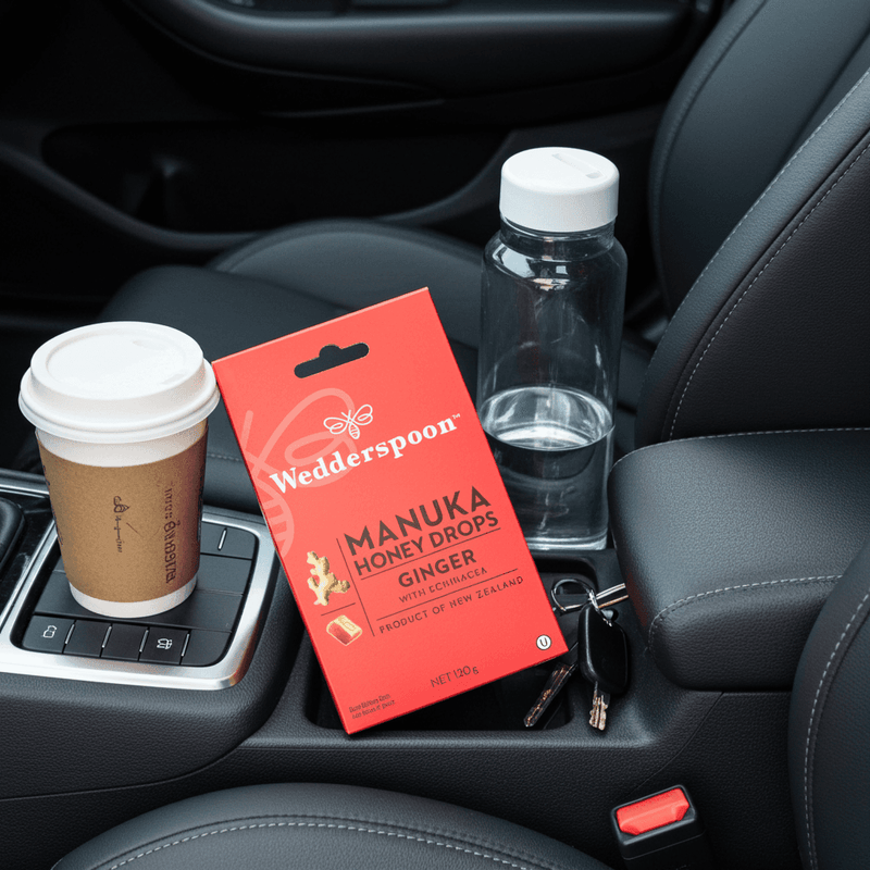 Wedderspoon Manuka Honey Drops – Ginger & Echinacea (20 Drops)