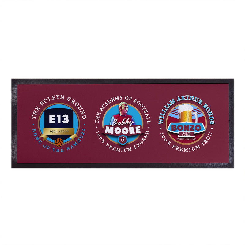 West Ham - Football Legends - Bar Runner