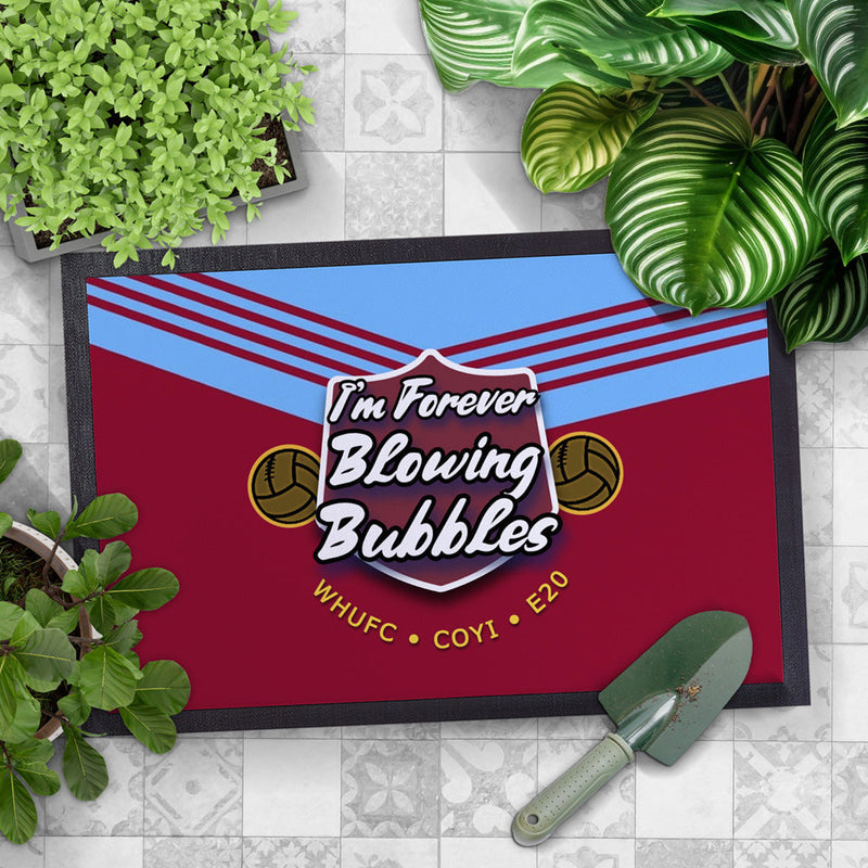 West Ham Bubbles  - Football Legends - Door Mat -60cm X 40cm