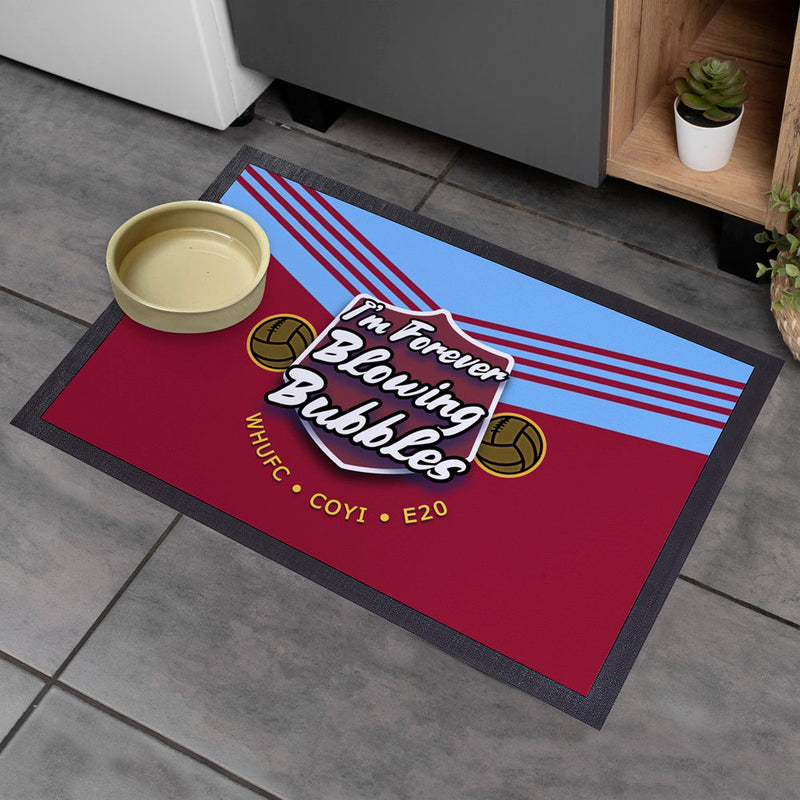 West Ham Bubbles  - Football Legends - Door Mat -60cm X 40cm