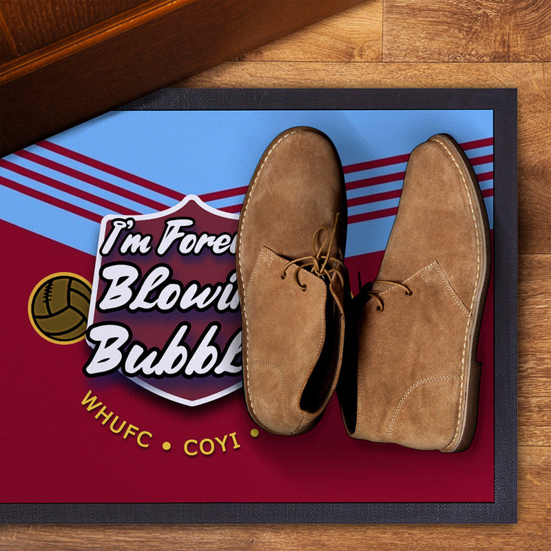 West Ham Bubbles  - Football Legends - Door Mat -60cm X 40cm