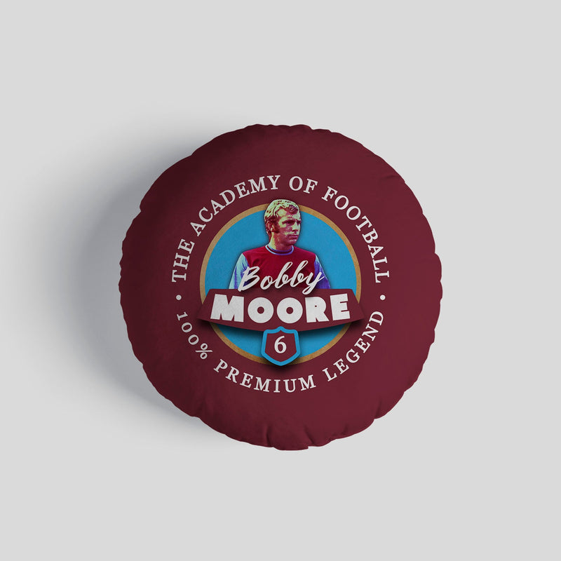 West Ham  Moore - Football Legends - Circle Cushion 14"