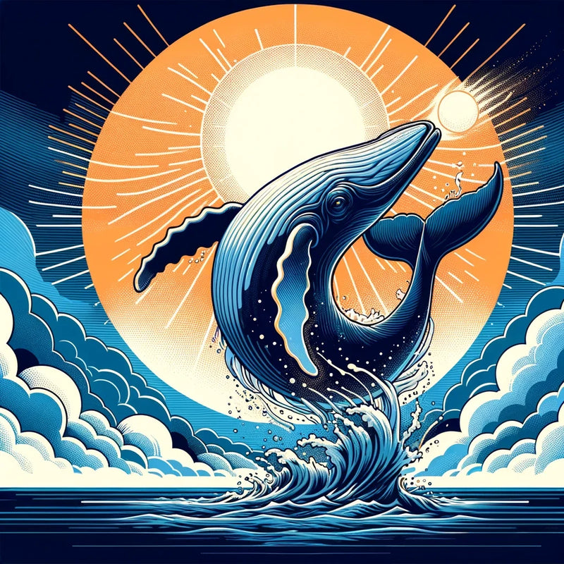 Whale's Cosmic Volley Canvas