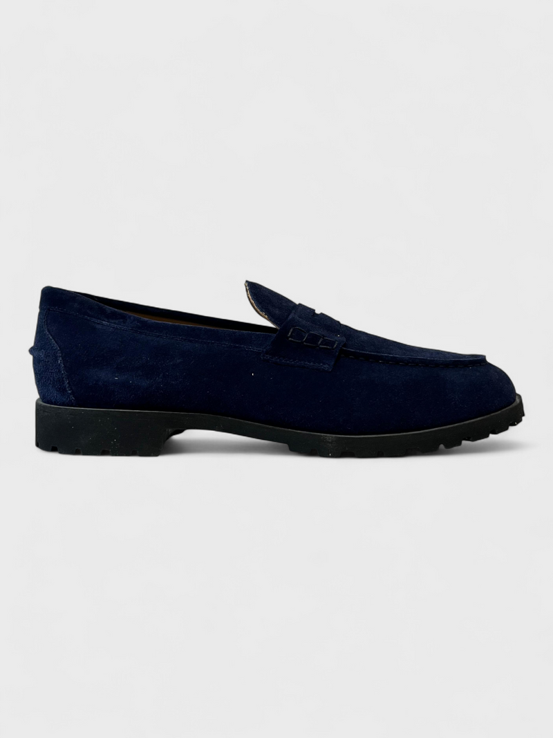 Aimé Leon Dore Suede Country Loafers Navy