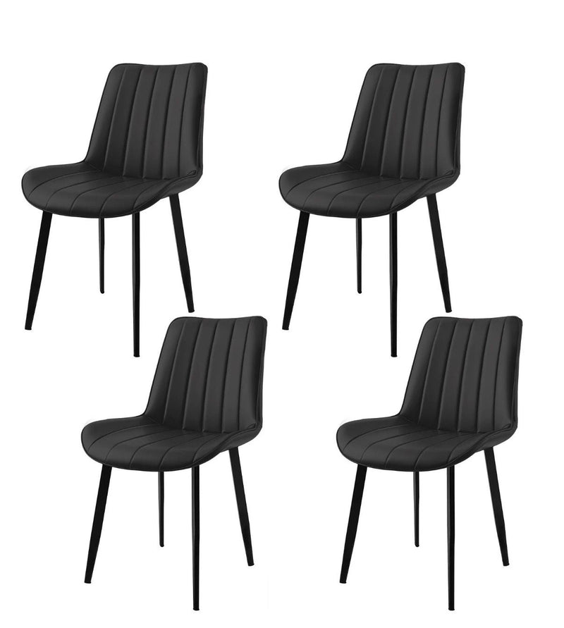 Grey Velvet Dining Chairs Set of 2 & 4| Upholstered Kitchen Chair | Metal Legs | Lounge & Reception