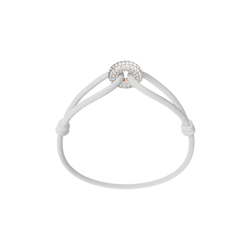 Rose Soho Pavé Cord Bracelet