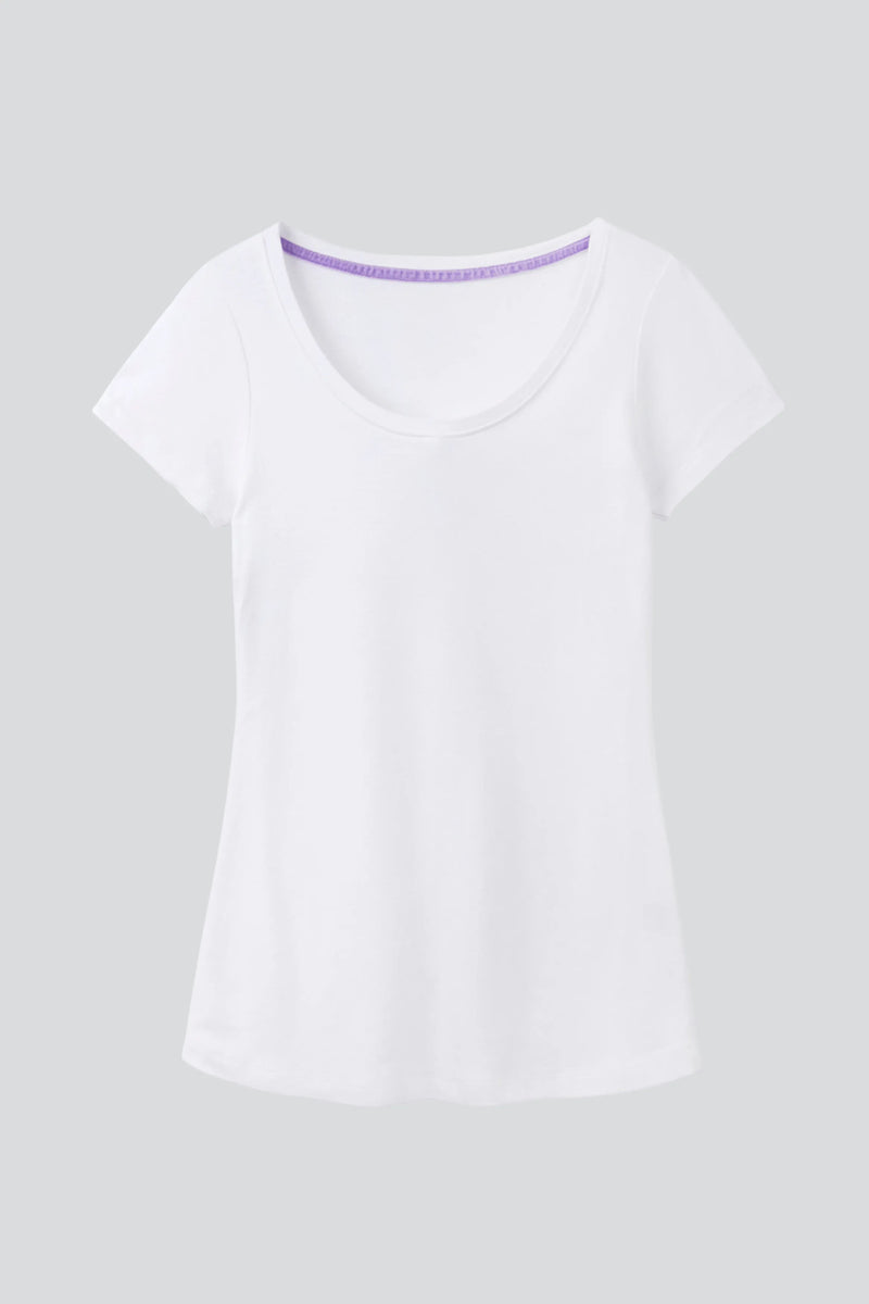 Scoop Neck Cotton Modal T-Shirt