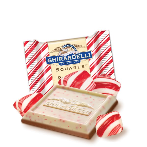 Ghirardelli Peppermint Bark Milk & White Chocolate Squares