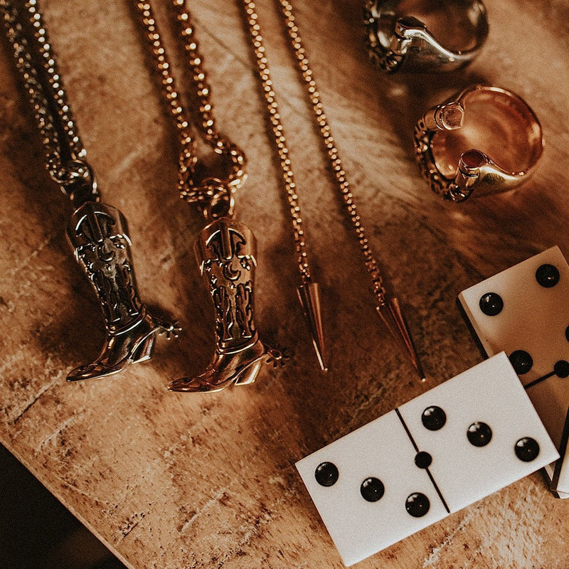 Hoedown Cowboy Boot Necklace
