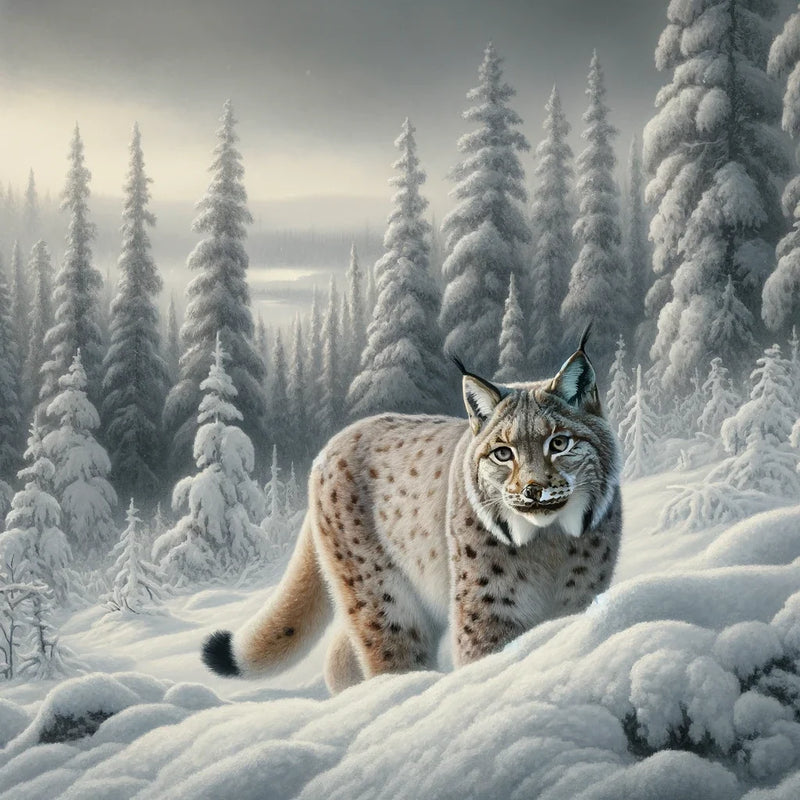 Winter Lynx Canvas