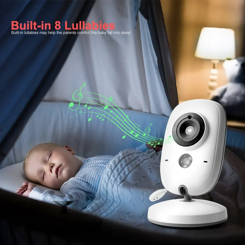 Wireless Video Baby Monitor with LCD Screen, Two-Way Audio, Night Vision & Temperature Monitoring