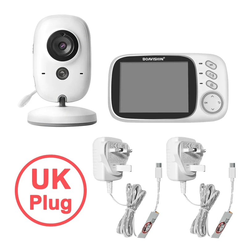 Wireless Video Baby Monitor with LCD Screen, Two-Way Audio, Night Vision & Temperature Monitoring