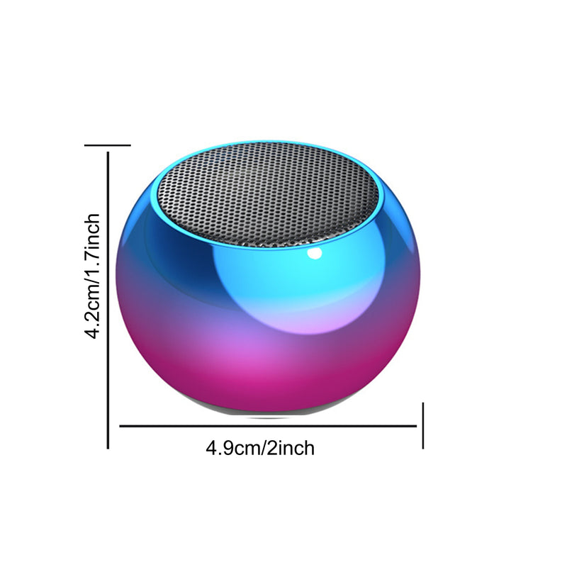 Portable Wireless Bluetooth Speaker with Enhanced Bass & HD Sound - Built-in Mic, Indoor & Outdoor Tabletop Music Player