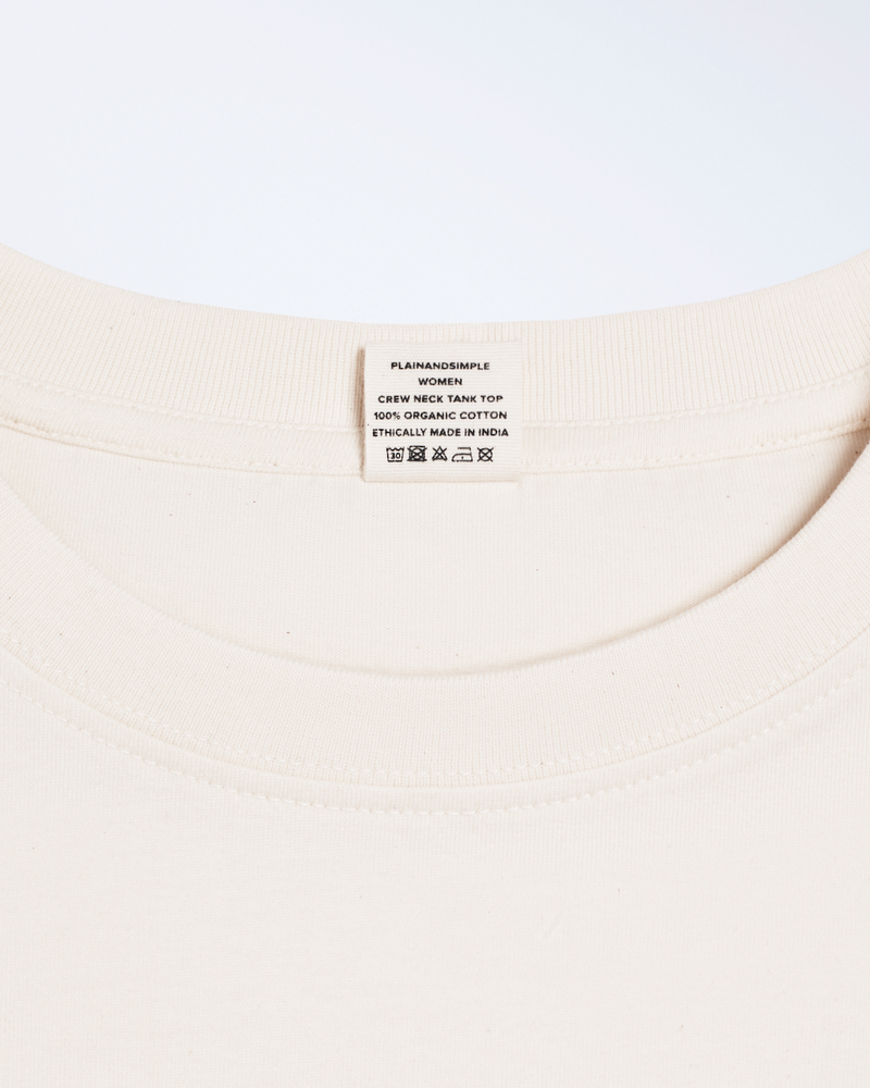 Crew Neck Organic Tank Top