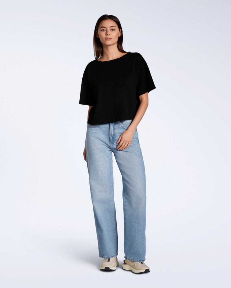 Wide Boat Neck Organic T-Shirt