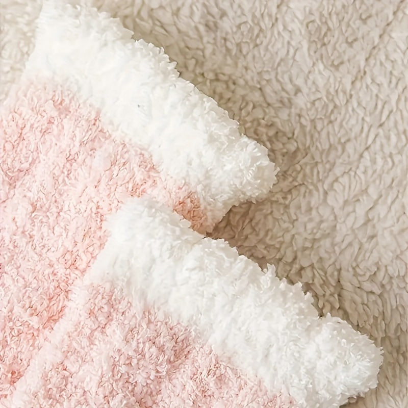 7 Pairs Women’s Fluffy Candy-Coloured Socks - Soft Warm Cosy Socks Set
