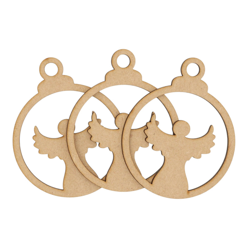 Wooden MDF Christmas Bauble Style 5