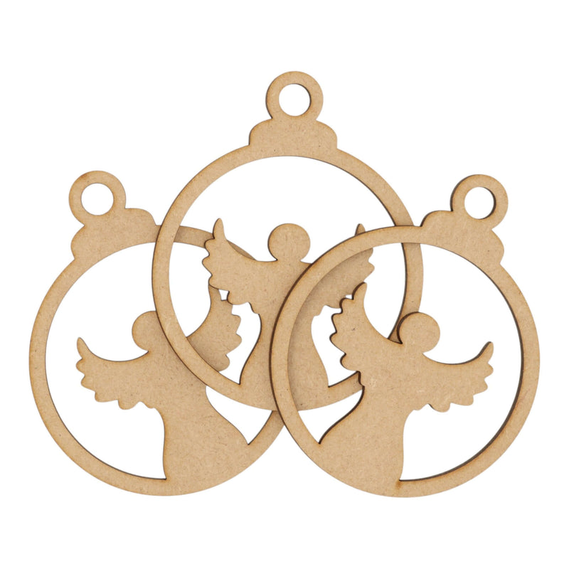 Wooden MDF Christmas Bauble Style 5