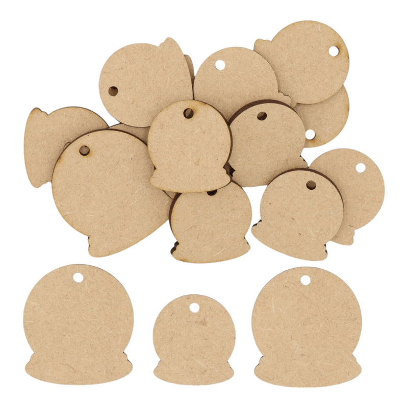 MDF Christmas Snow Globe S2 With Hole