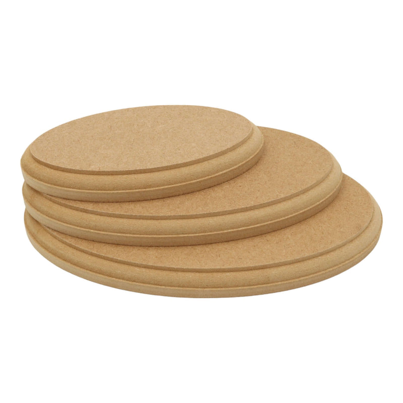 MDF Oval Plaque Shape - Ovolo Edge