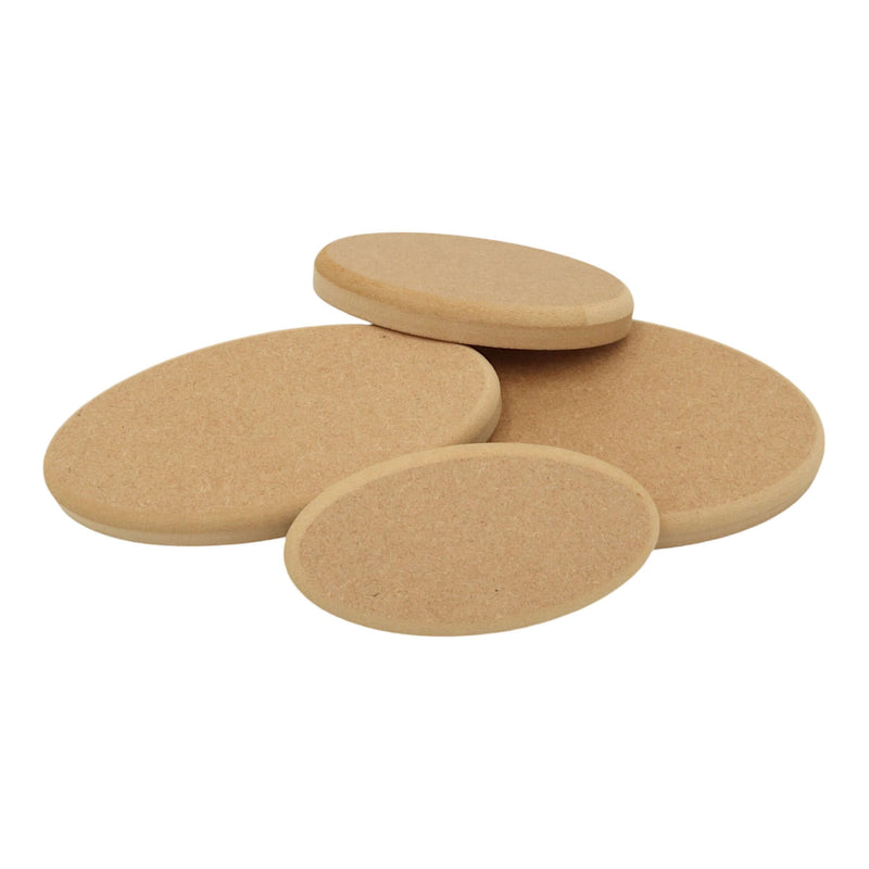 MDF Oval Plaque Shape - Round Top Edge