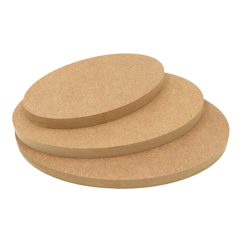 MDF Oval Plaque Shape - Square Edge