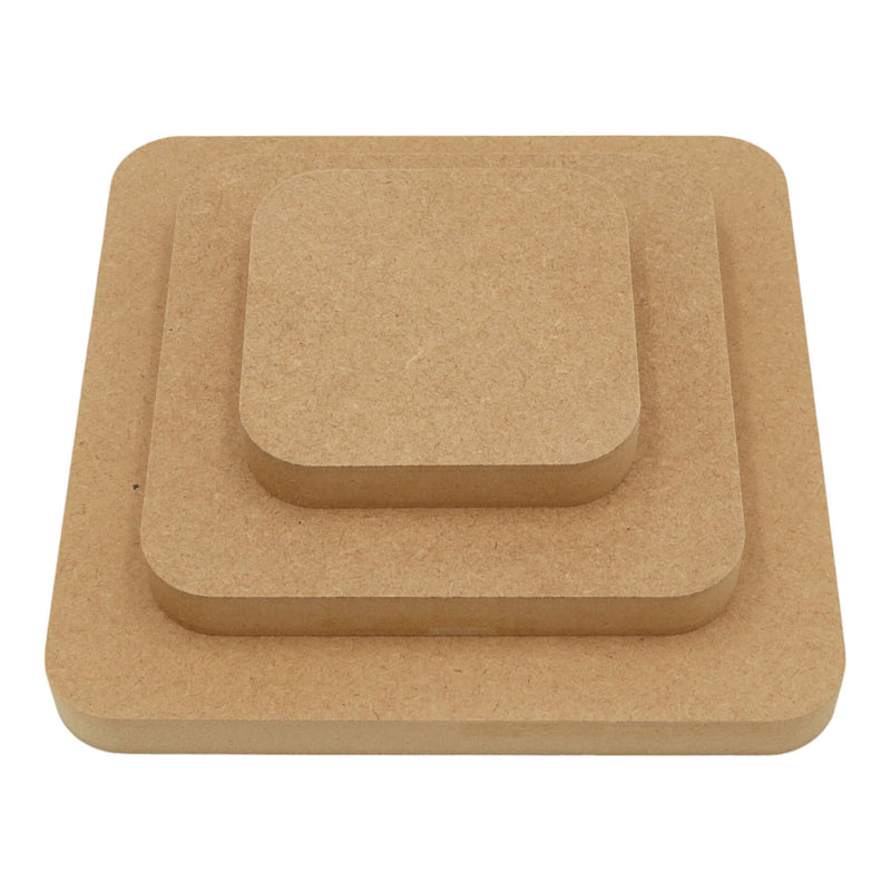 MDF Square Shape / Rounded Corners - Square Edge