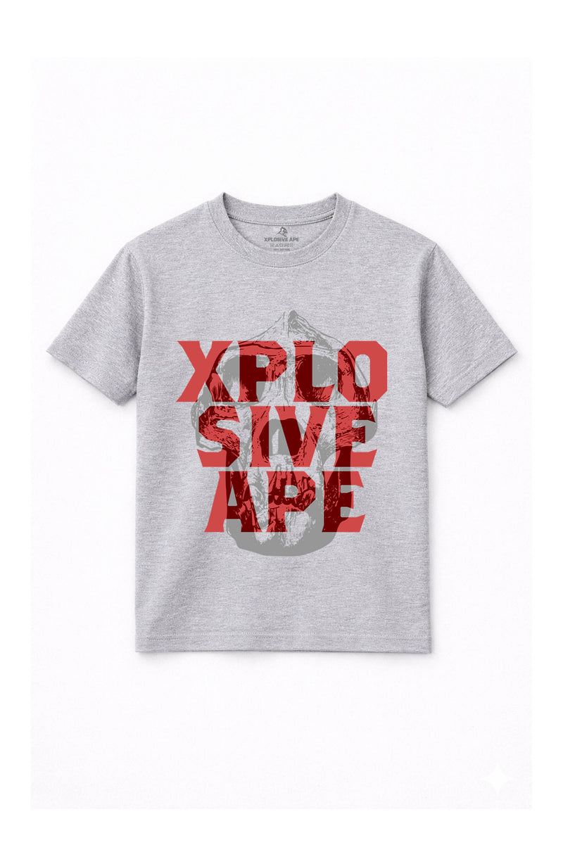 XAPE Ape Head Tee - Sports Grey
