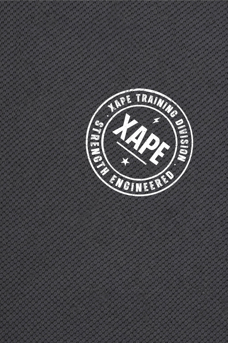 XAPE Classic Badge Logo X Tech Tee - Charcoal