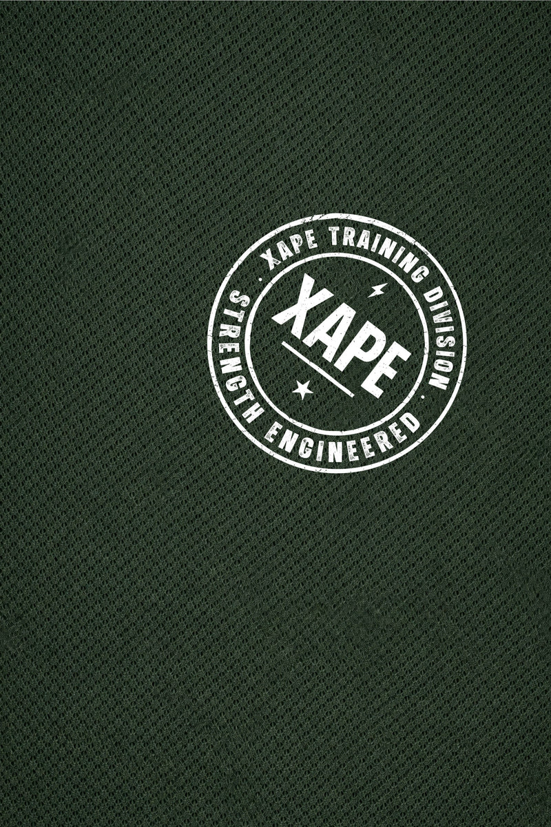 XAPE Classic Badge Logo X Tech Tee - Forest Green