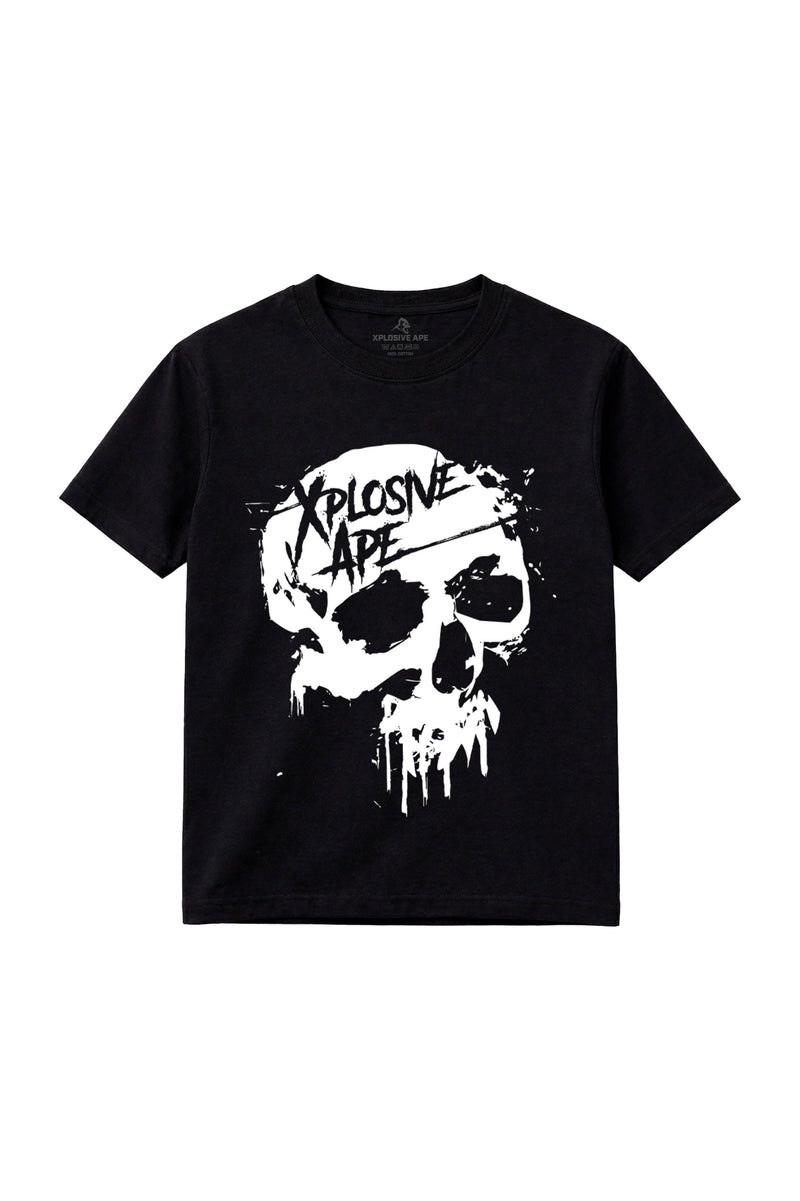 XAPE Dripping Skull Tee - Black