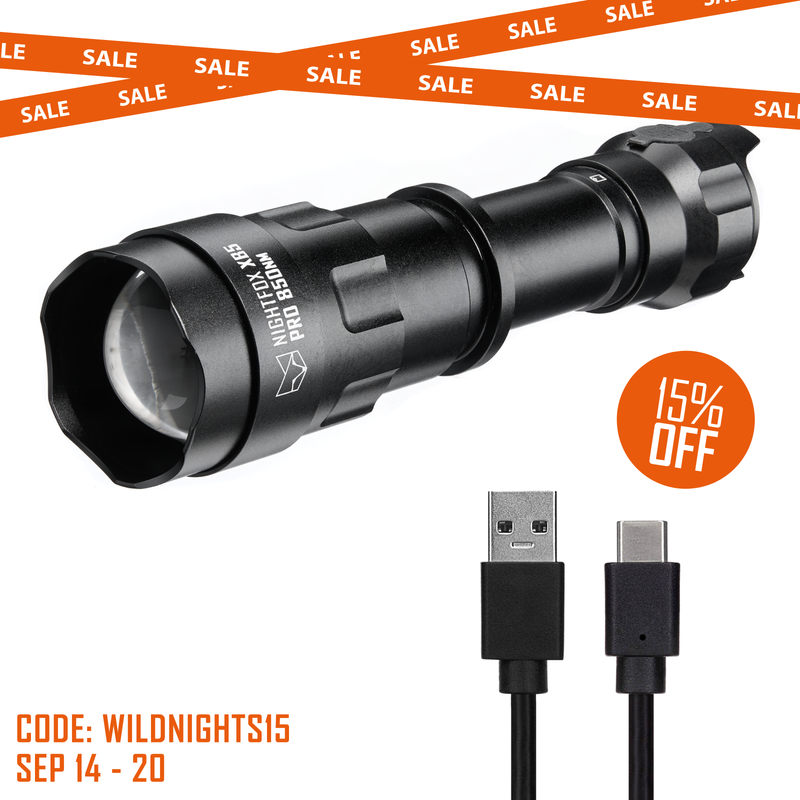 Nightfox XB5 Pro Infrared LED Torch - 850nm