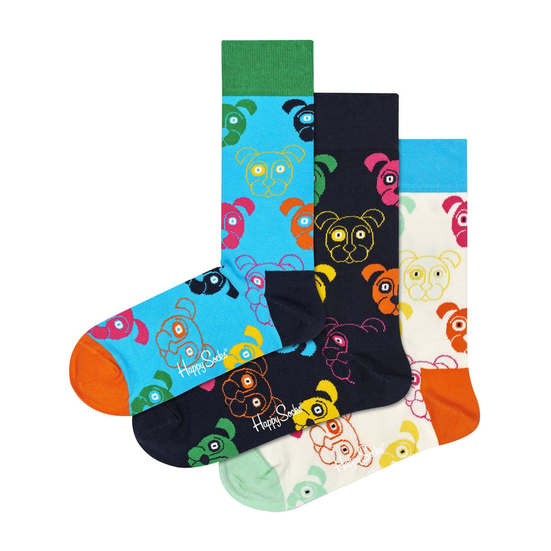3 Pack Mens & Ladies Mixed Dog Socks Gift Set