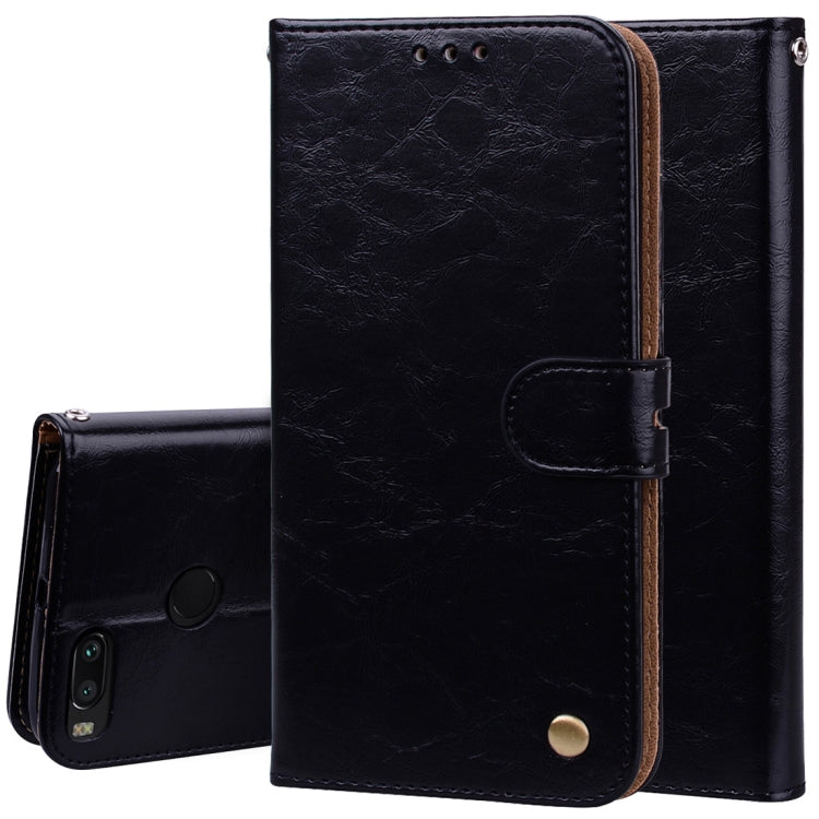 For Xiaomi  Mi A1 & 5X Business Style Oil Wax Texture Horizontal Flip Leather Case with Holder & Card Slots & Wallet & Lanyard, For Xiaomi Mi A1 & 5X, For Xiaomi Mi A1