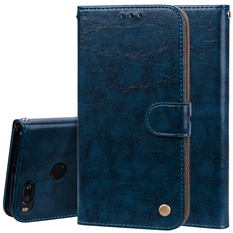 For Xiaomi  Mi A1 & 5X Business Style Oil Wax Texture Horizontal Flip Leather Case with Holder & Card Slots & Wallet & Lanyard, For Xiaomi Mi A1 & 5X, For Xiaomi Mi A1