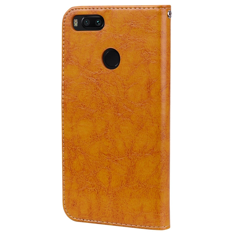 For Xiaomi  Mi A1 & 5X Business Style Oil Wax Texture Horizontal Flip Leather Case with Holder & Card Slots & Wallet & Lanyard, For Xiaomi Mi A1 & 5X, For Xiaomi Mi A1