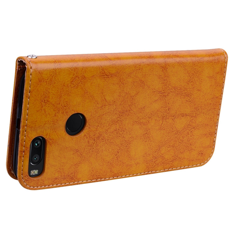 For Xiaomi  Mi A1 & 5X Business Style Oil Wax Texture Horizontal Flip Leather Case with Holder & Card Slots & Wallet & Lanyard, For Xiaomi Mi A1 & 5X, For Xiaomi Mi A1